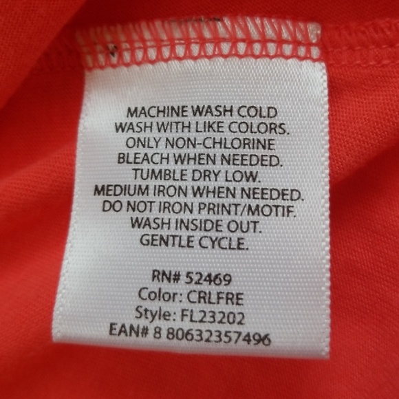 Faded Glory Coral Razorback top - Picture 7 of 7